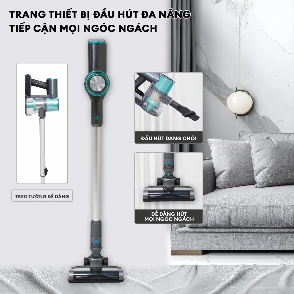 Máy hút bụi Gilux GLH72 – Công nghệ hút bụi Mạnh mẽ, Tiện lợi