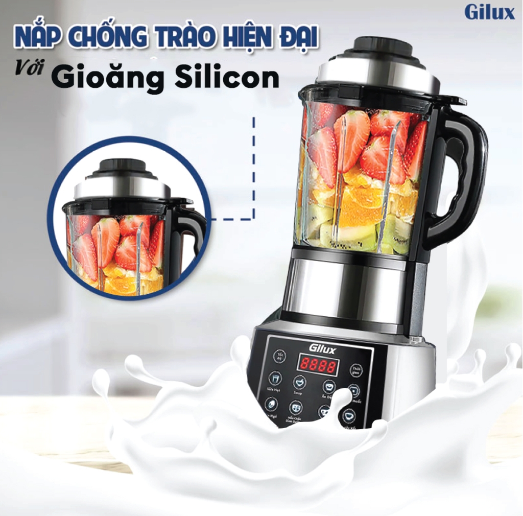Máy làm sữa hạt đa năng Gilux GLX99 PRO – 15in1 Nấu sữa hạt, Nấu cháo – soup, Xay sinh tố
