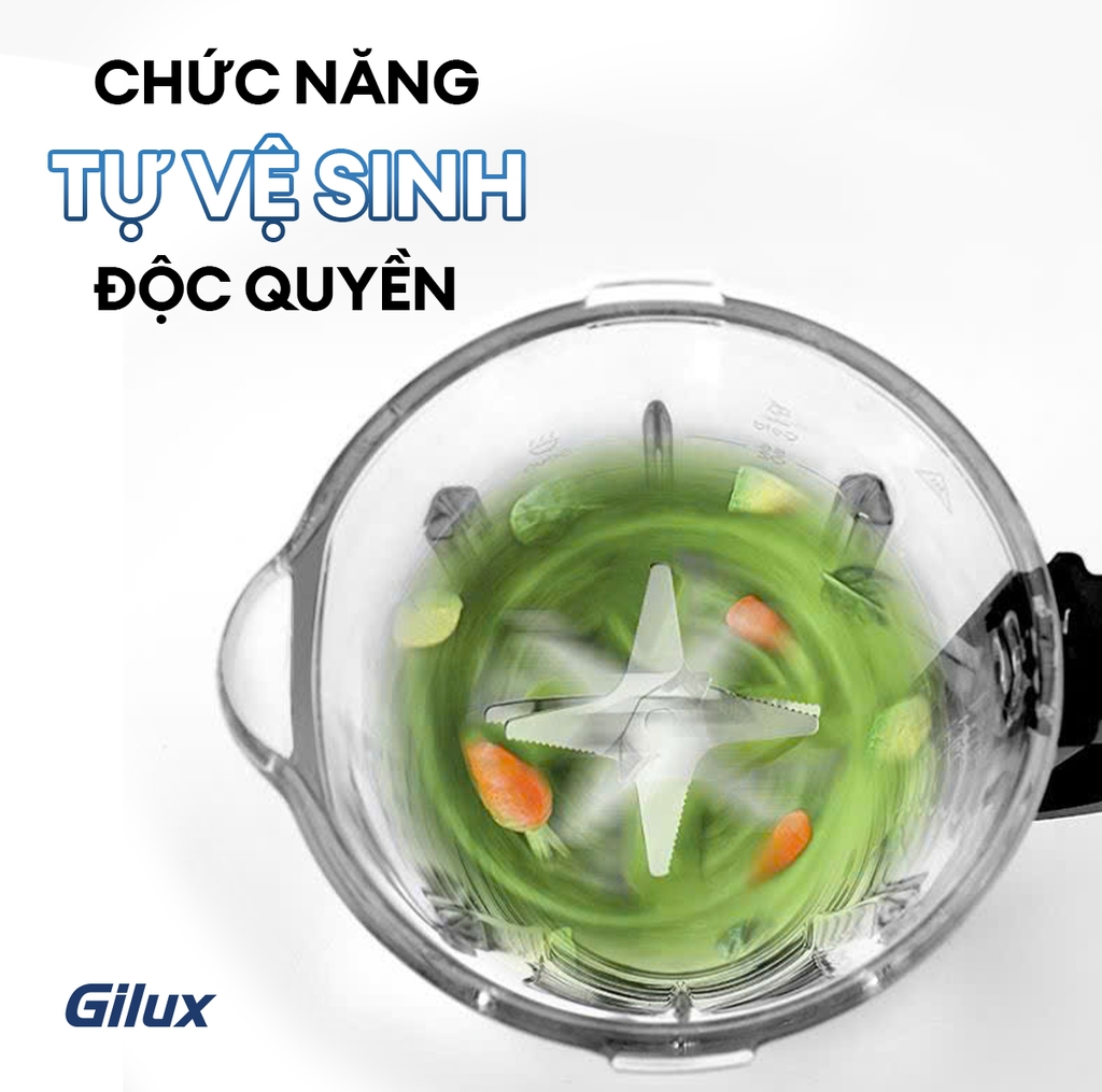 Máy làm sữa hạt đa năng Gilux GLX99 PRO – 15in1 Nấu sữa hạt, Nấu cháo – soup, Xay sinh tố