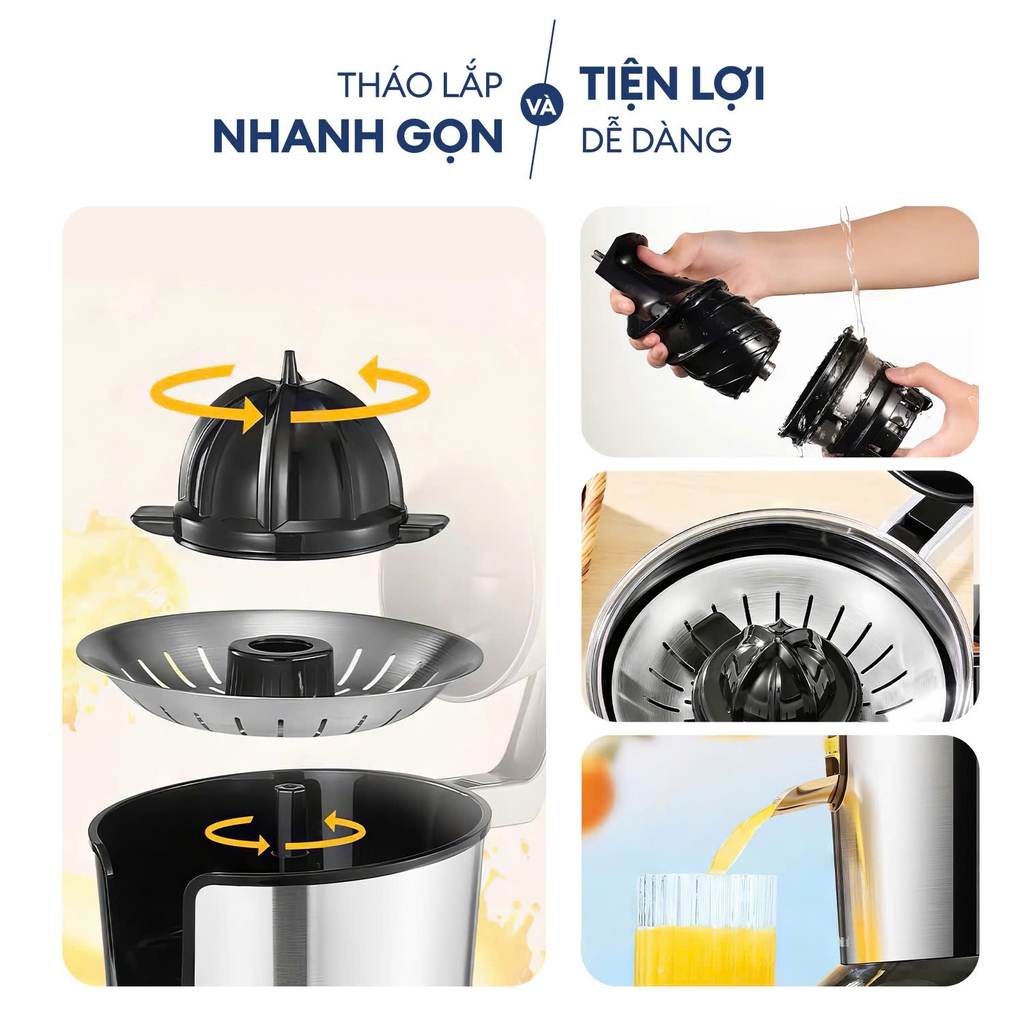 Máy vắt cam Gilux GLE79 – Vắt kiệt nước, Ép không tốn sức