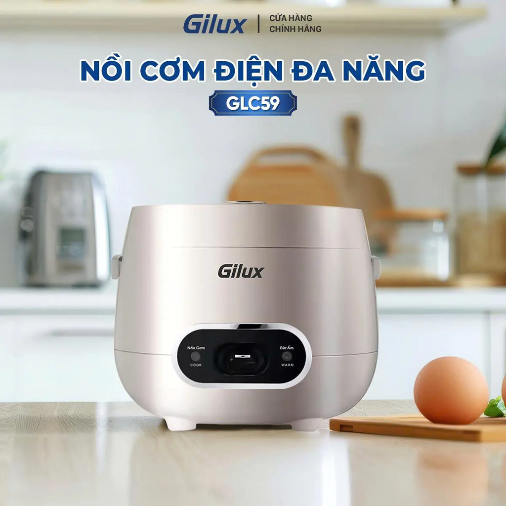 Nồi cơm điện Gilux GLC 59 – Thiết kế nhỏ gọn, tiện lợi cho cuộc sống hiện đại