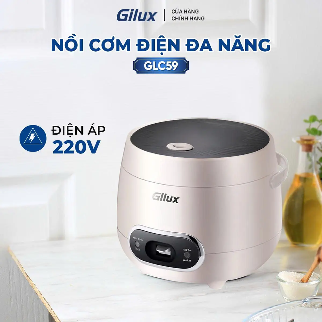 Nồi cơm điện Gilux GLC 59 – Thiết kế nhỏ gọn, tiện lợi cho cuộc sống hiện đại