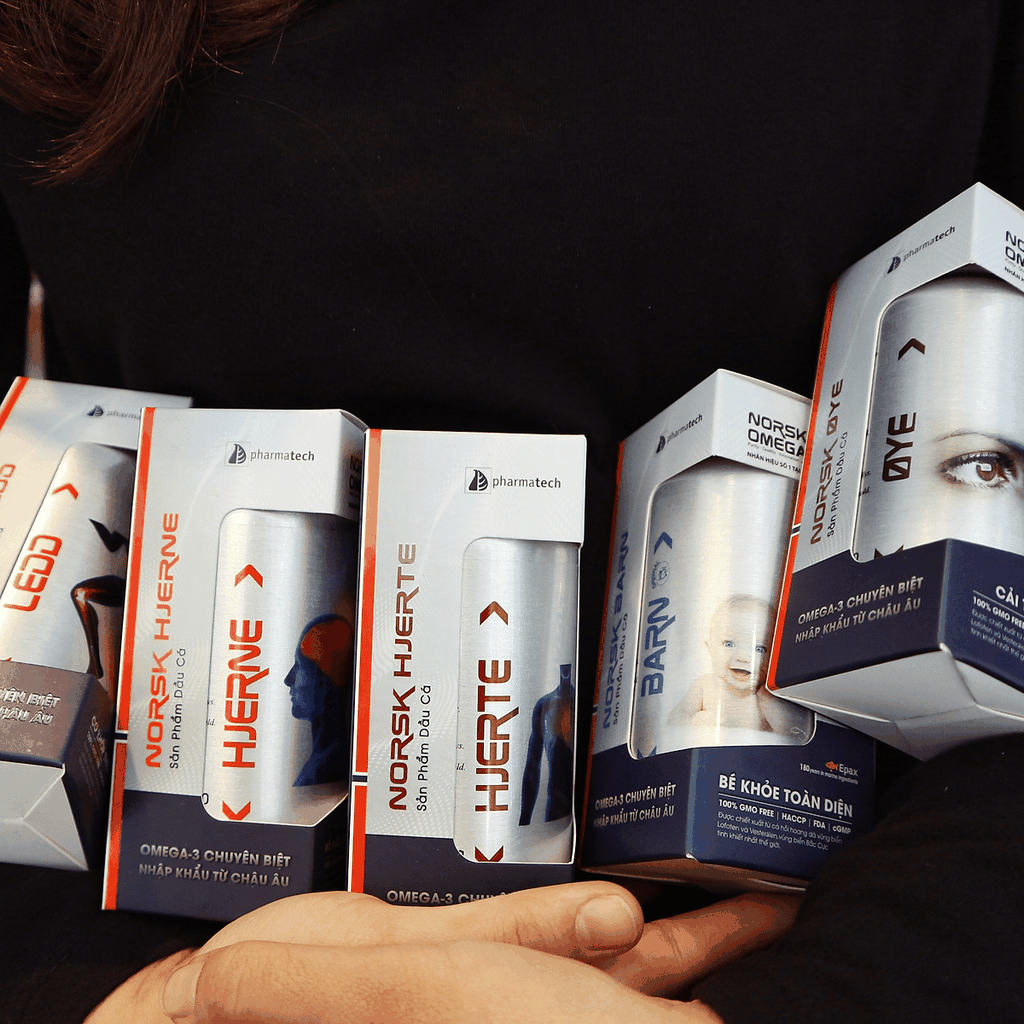Norsk HJERNE – Dầu Cá Omega 3 Chuyên Biệt Cho Tim Mạch đến từ Na Uy (Hộp 90 viên)