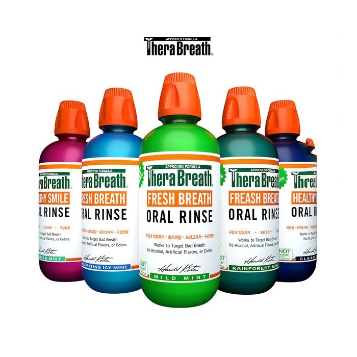 [Hương Mild Mint – Bạc hà dịu nhẹ] Nước súc miệng TheraBreath cho người lớn – Hết hôi miệng, mát miệng, hơi thở thơm lâu