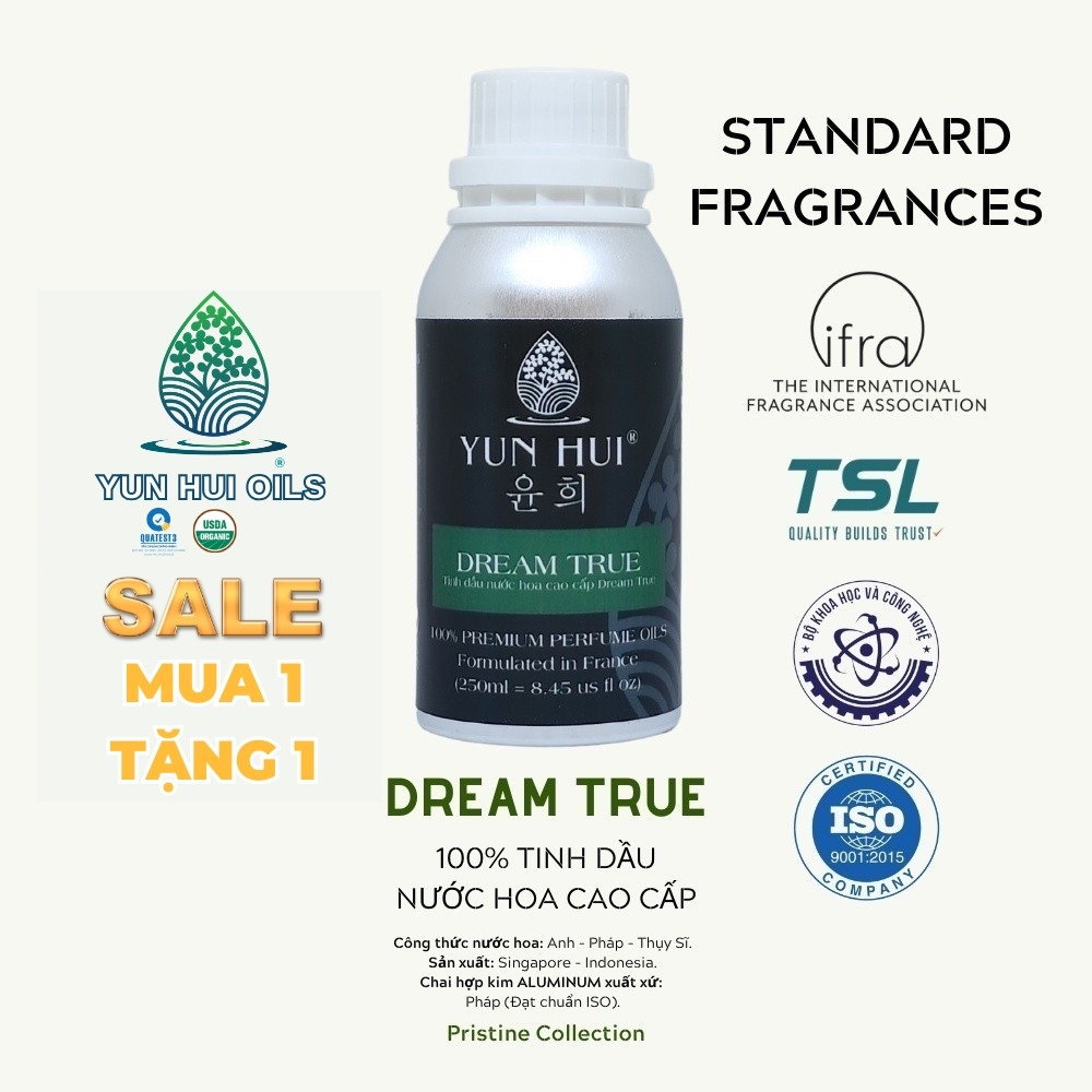 Tinh Dầu Nước Hoa Thơm Phòng Nhập Khẩu Dream True YUNHUI VN - [Essentials Premium Fragrances] - 250ml/500ml