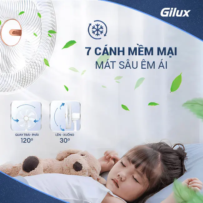 Quạt cây Gilux GLQ 68 – Gió êm dịu, mát lành cả mùa hè