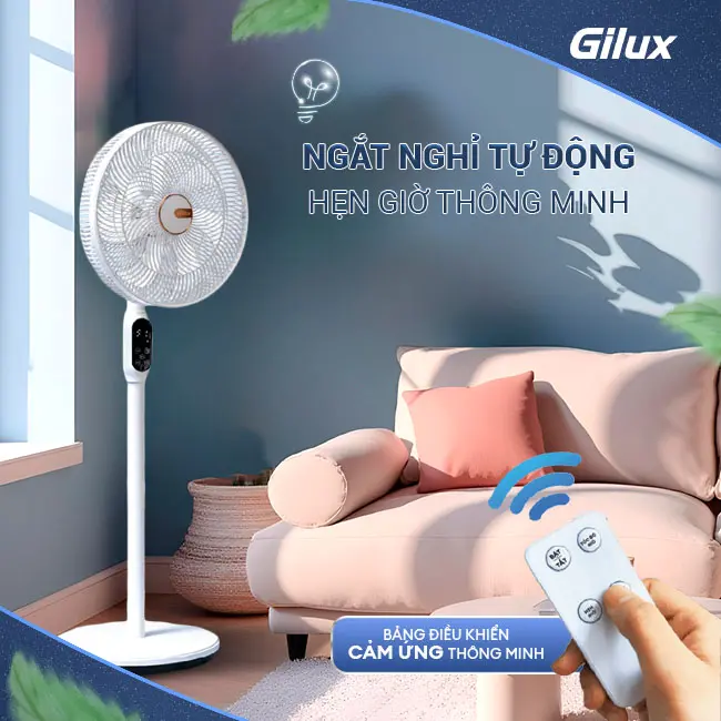 Quạt cây Gilux GLQ 68 – Gió êm dịu, mát lành cả mùa hè