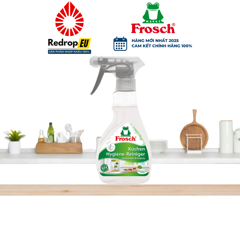 Chai Xịt Vệ Sinh Tủ Lạnh Hữu Cơ Frosch 300ml