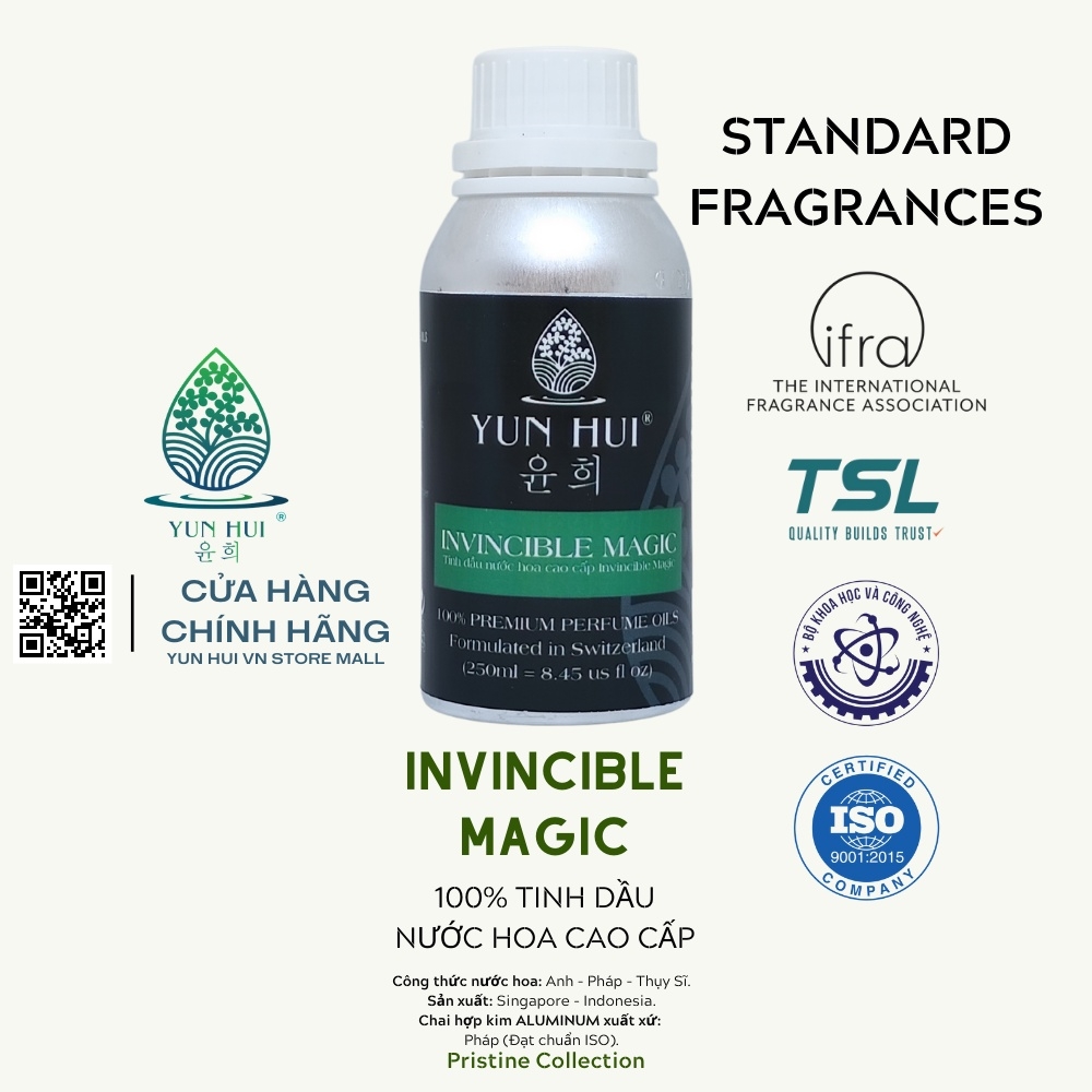 Tinh Dầu Nước Hoa Thơm Phòng Nhập Khẩu Invincible Magic YUNHUI VN - [Essentials Premium Fragrances] - 250ml/500ml
