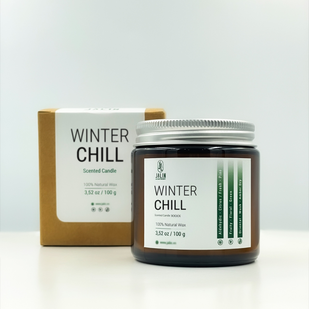 (QUÀ TẶNG) Nến Thơm Thư Giản Cao Cấp Jalin Hương Winter Chill - 100g/200g