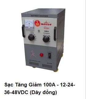 Máy Sạc Bình Acquy Tăng Giảm Robot 100A (12V-24V-36V-48V) - Dây Đồng