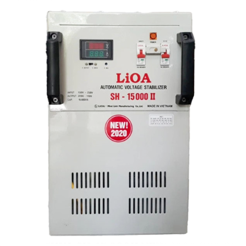 Ổn Áp LiOA 15Kva 1 Pha SH 15000 NEW 2020 (150-250v) - Đồng hồ điện tử