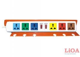 Ổ Cắm Kéo Dài Đa Năng LiOA 6D12NWG
