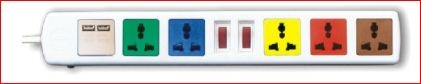Ổ Cắm Kéo Dài Đa Năng Có Cổng Sạc USB LiOA 6D32WNUSB