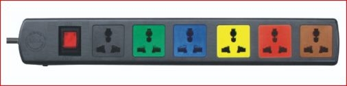 Ổ Cắm Kéo Dài Đa Năng Công Tắc 2 Cực LiOA 6DN2.33N