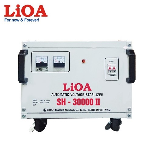 Ổn Áp LiOA 1 Pha SH 30KVA NEW 2020 (150-250v) - Đồng hồ điện tử