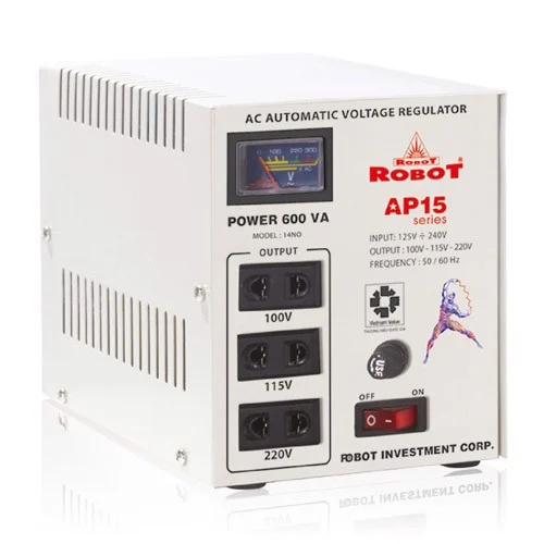 Ổn Áp Role Robot 600VA (125-240v)