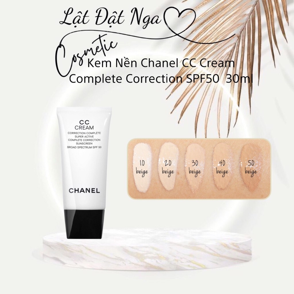 CHANEL CC CREAM SUPER ACTIVE COMPLETE CORRECTION SPF 50  20 BEIGE 30ML1OZ  Chăm sóc da việt nam Skincare Vietnam