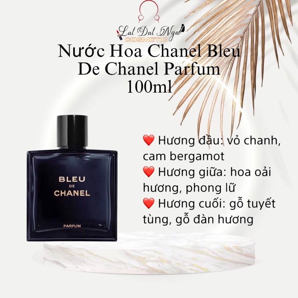 Bleu De Chanel Pour Homme EDP  EDP 100ml  Nước Hoa Chính Hãng  Authentic