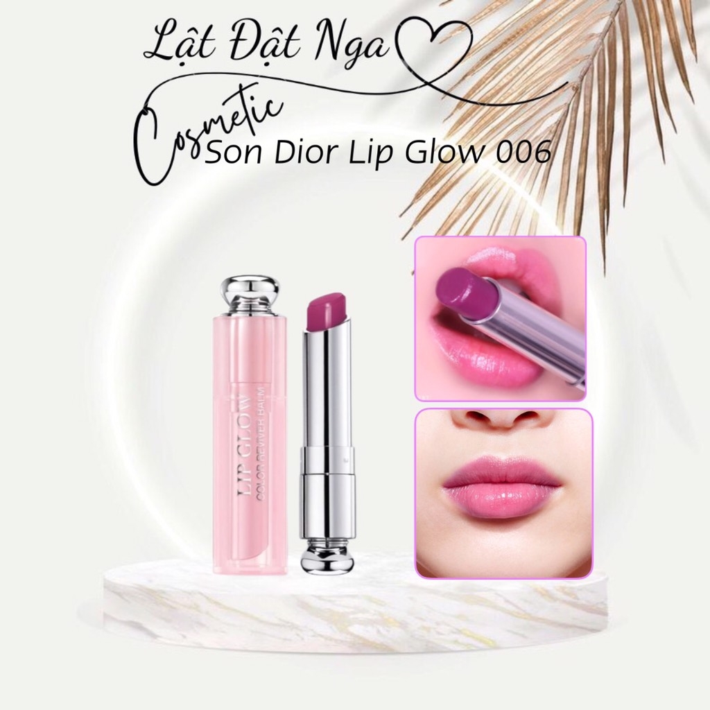 Son dưỡng Dior 006 Berry Addict Lip Glow  Màu Tím Hồng