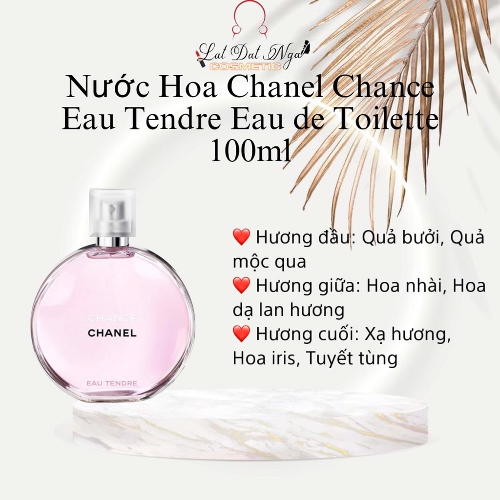 Nước Hoa Chanel Chance Eau Tendre Eau de Toilette 100ml | Lật Đật Nga Cosmetic Nước Hoa Chanel Chance Eau Tendre Eau de Toilette 100ml | Lật Đật Nga Cosmetic