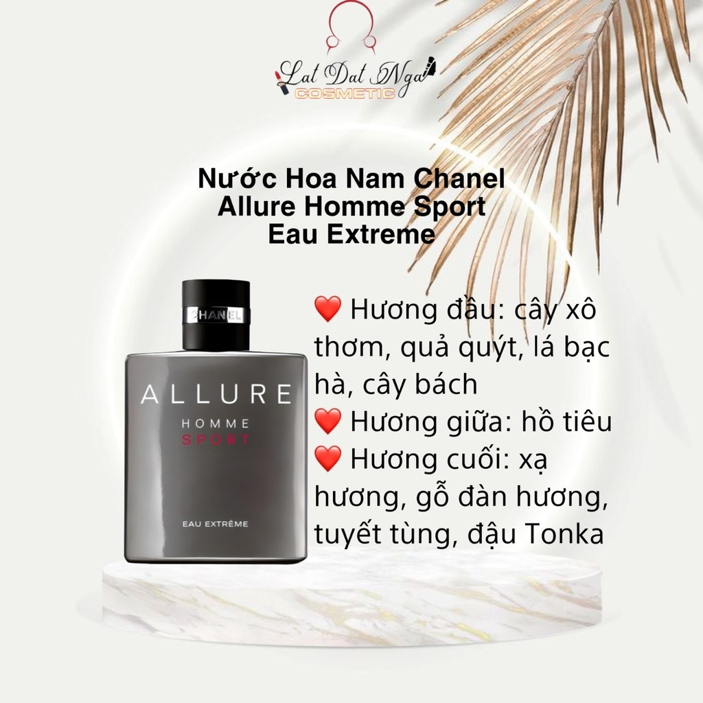 Nước Hoa Nam Chanel Allure Homme Sport Eau Extreme 100ml | Lật Đật Nga  Cosmetic