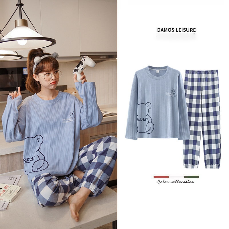 Bộ ngủ thu đông Cotton dài tay (17 kiểu dáng hot thu đông 2023)