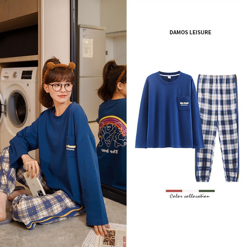 Bộ ngủ thu đông Cotton dài tay (17 kiểu dáng hot thu đông 2023)