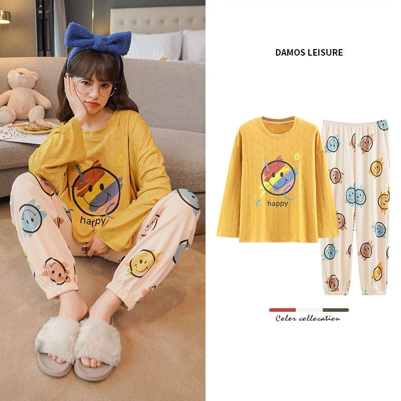 Bộ ngủ thu đông Cotton dài tay (17 kiểu dáng hot thu đông 2023)