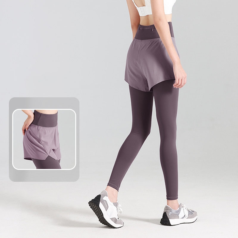 Quần Yoga nữ tập Gym có quần Short liền che