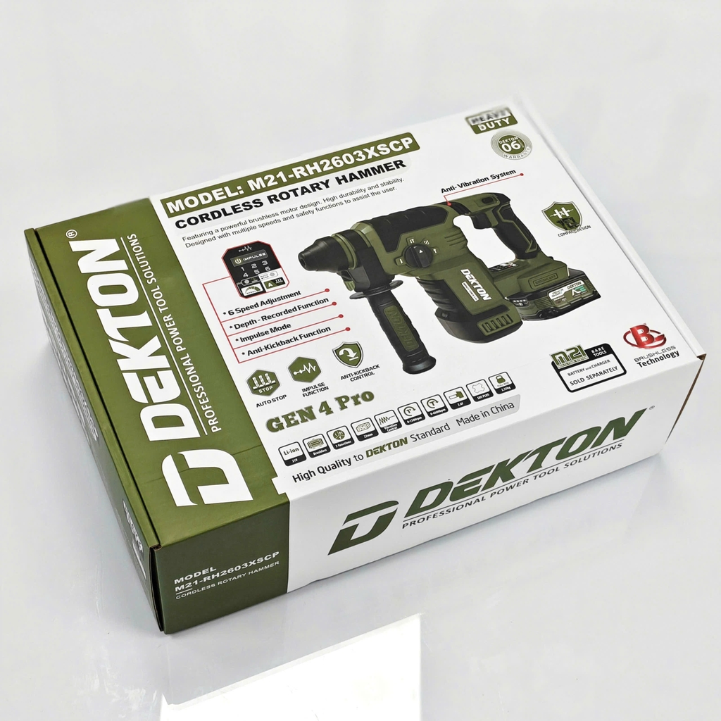Thân máy khoan bên tông 3 chức năng DEKTON M21-RH2603XSCP (chưa pin sạc)