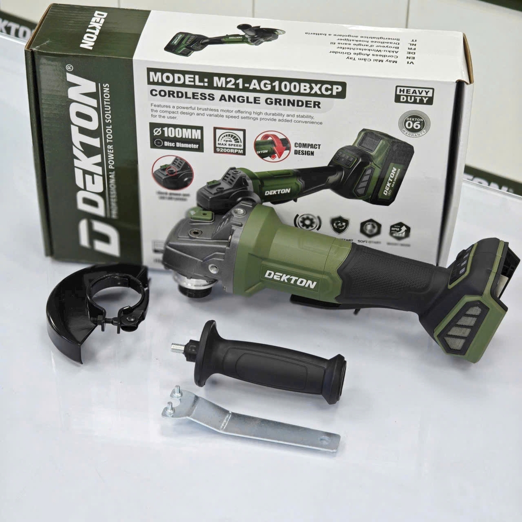 Thân Máy Mài Góc 21V Dekton M21-AG100BXCP
