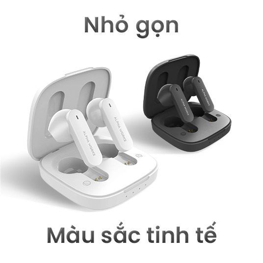 Tai nghe True Wireless ALPHA WORKS CURVE 100 - Hàng Chính Hãng PGI