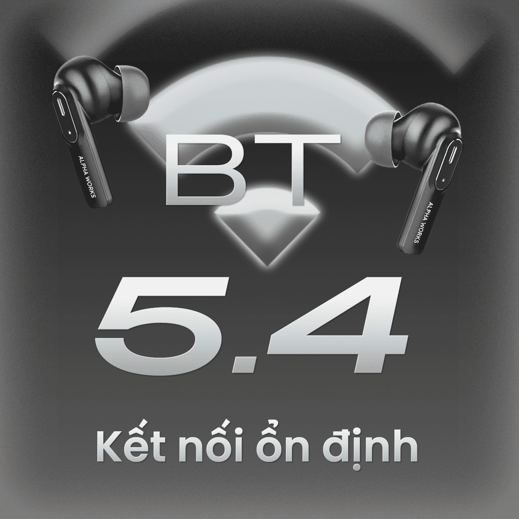 Tai nghe True Wireless ALPHA WORKS CURVE 300 - Hàng Chính Hãng PGI