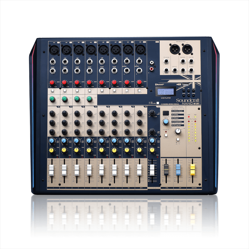 Mixer analog SOUNDCRAFT NANO M12BT - Hàng Chính hãng PGI