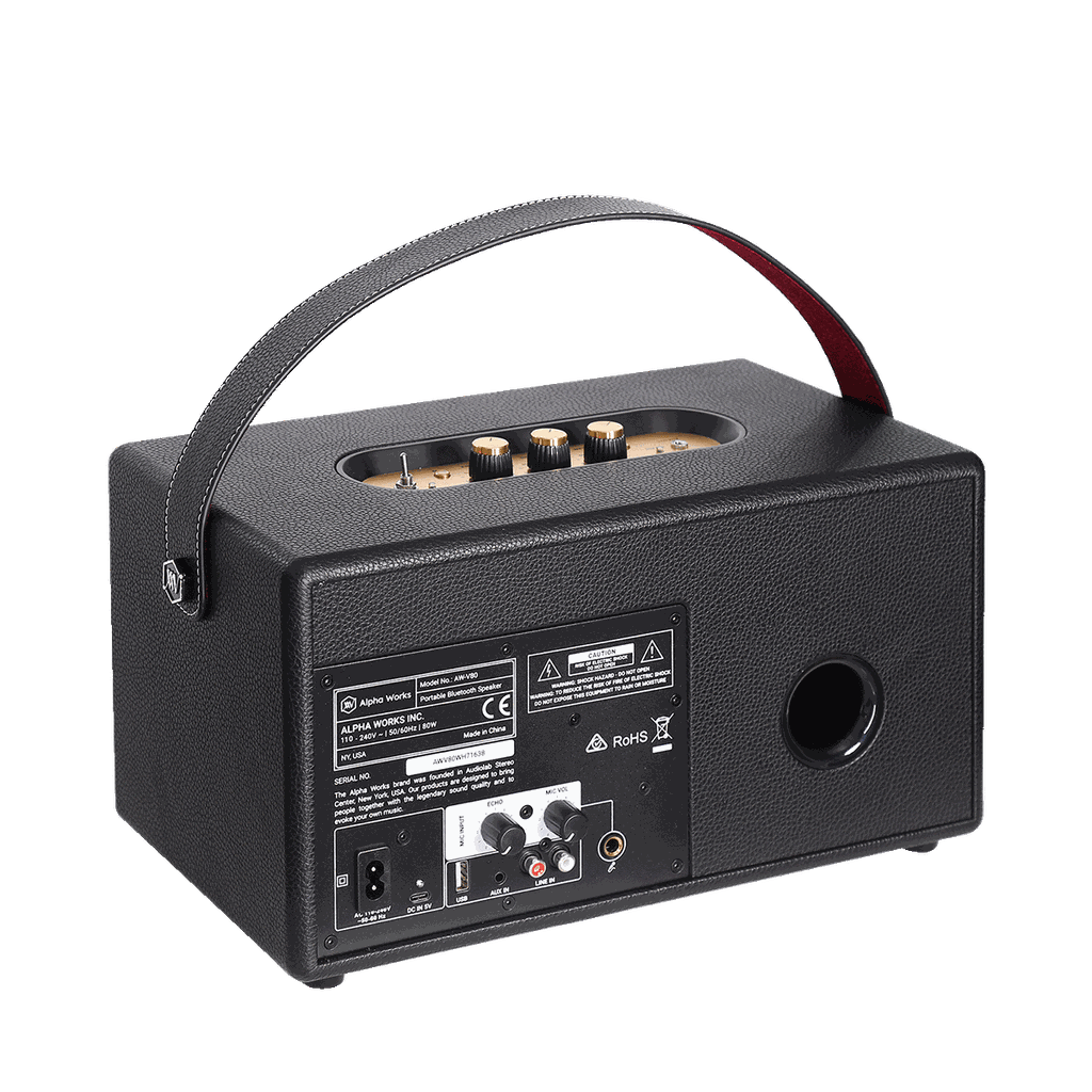 Loa Bluetooth Retro Alpha Works Classic V80 - Hàng Chính hãng PGI