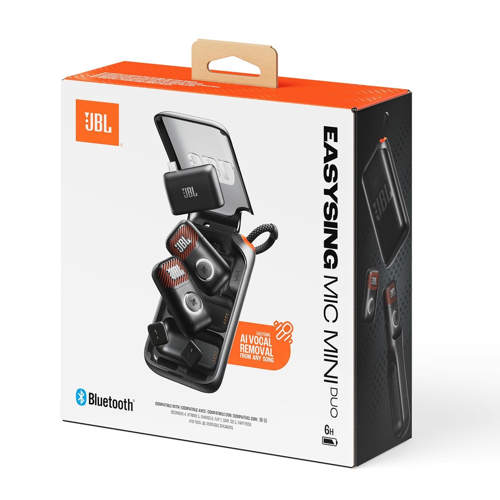 Micro không dây JBL Easysing Mic Mini Duo - Hàng Chính Hãng PGI