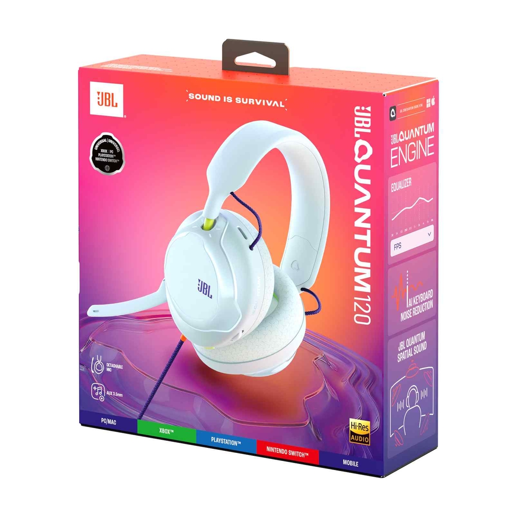 Tai nghe chụp tai JBL Quantum 120 - Hàng Chính Hãng PGI