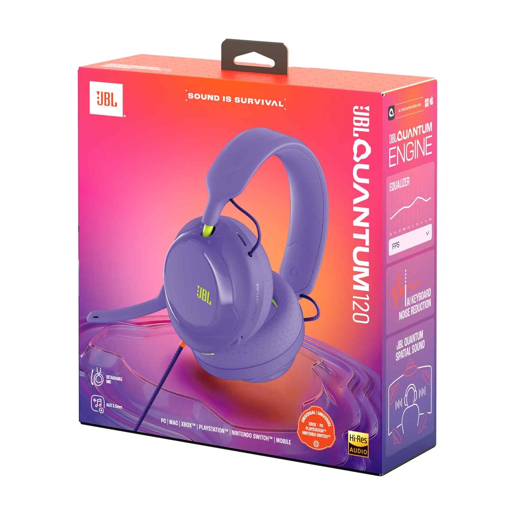 Tai nghe chụp tai JBL Quantum 120 - Hàng Chính Hãng PGI