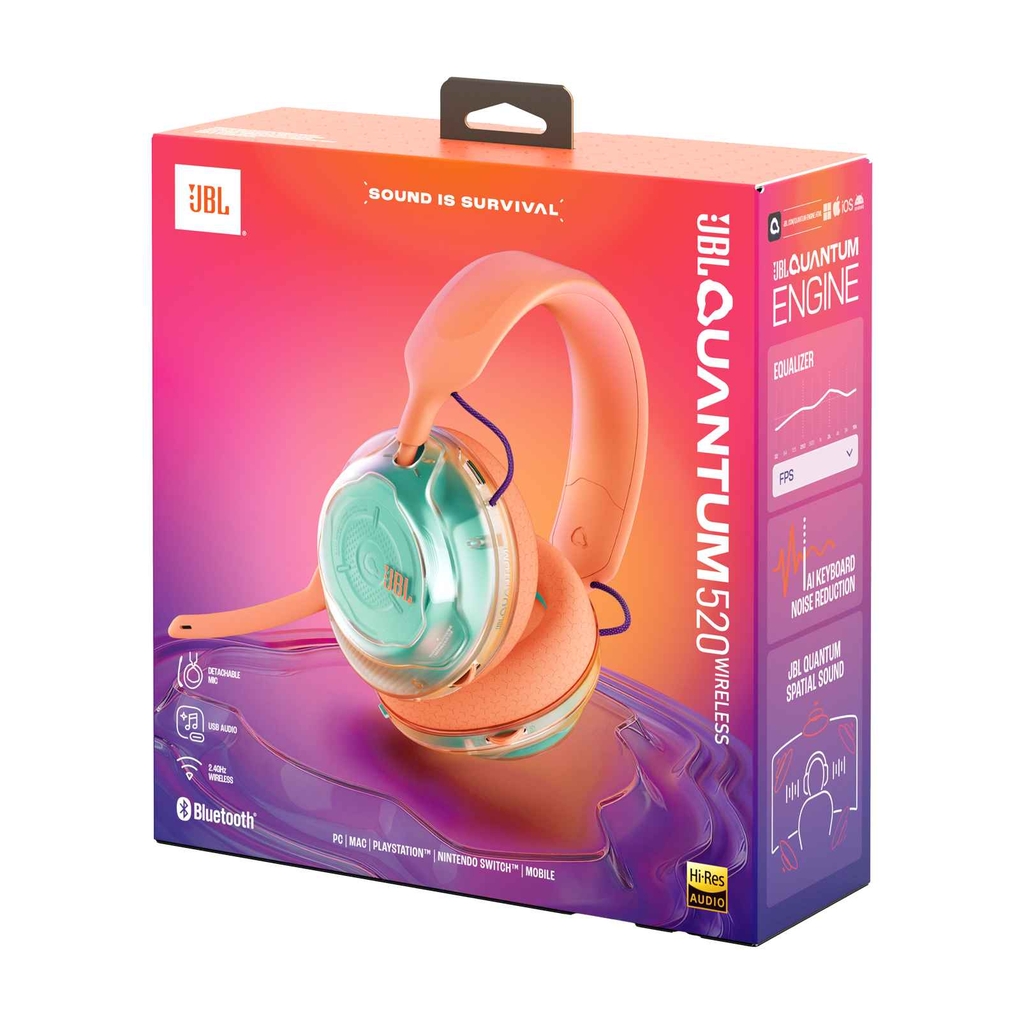 Tai Nghe Chụp Tai JBL Quantum 520 - Hàng Chính Hãng PGI