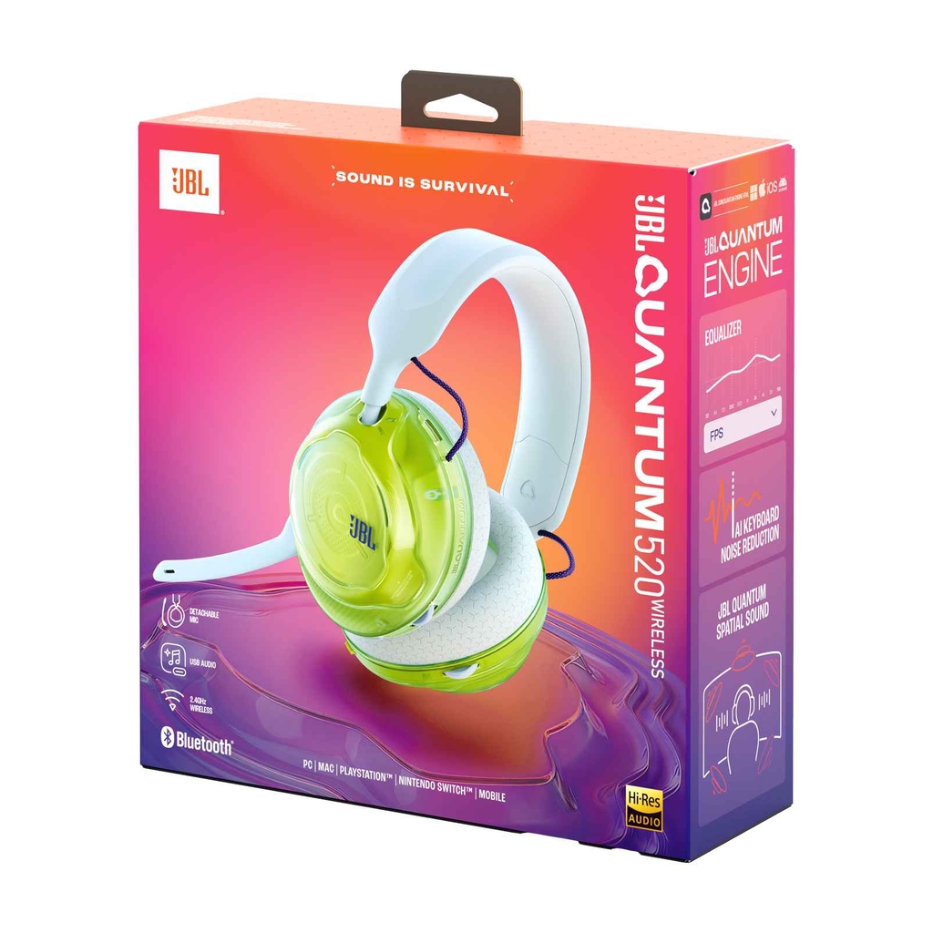 Tai Nghe Chụp Tai JBL Quantum 520 - Hàng Chính Hãng PGI