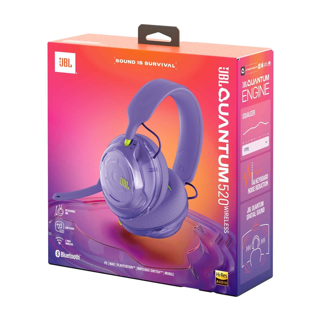 Tai Nghe Chụp Tai JBL Quantum 520 - Hàng Chính Hãng PGI
