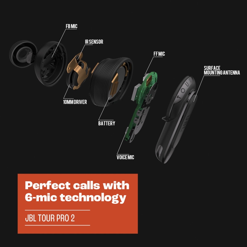 Tai nghe True Wireless JBL Tour Pro 2- Hàng Chính hãng PGI