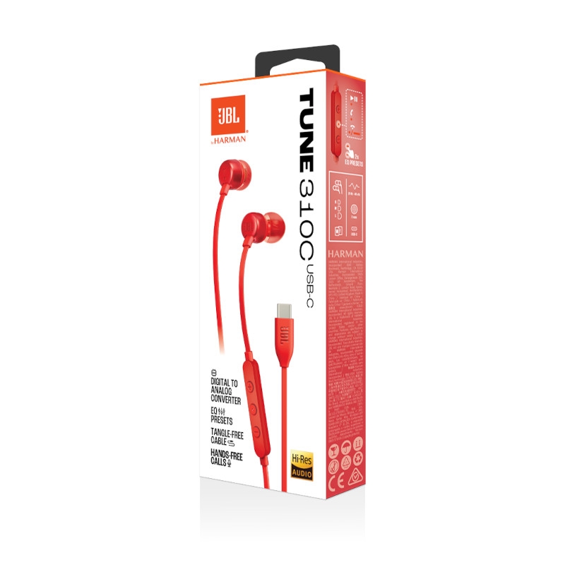 Tai Nghe Nhét Tai JBL Tune 310C USB - Hàng Chính hãng PGI