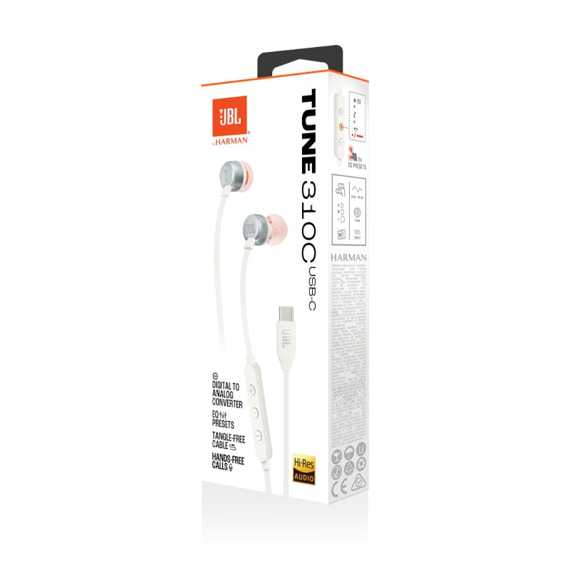 Tai Nghe Nhét Tai JBL Tune 310C USB - Hàng Chính hãng PGI