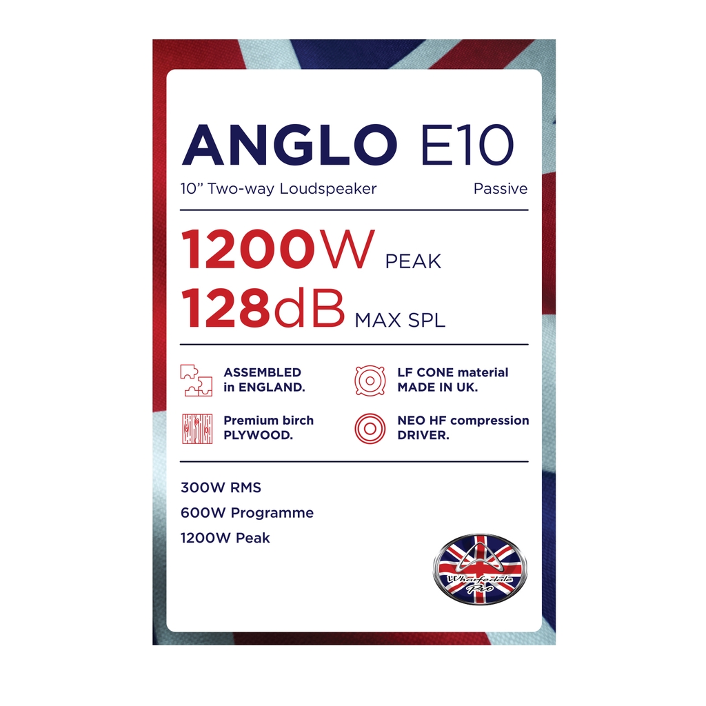 Loa PA Passive Wharfedale Pro ANGLO E10 - Hàng Chính hãng PGI
