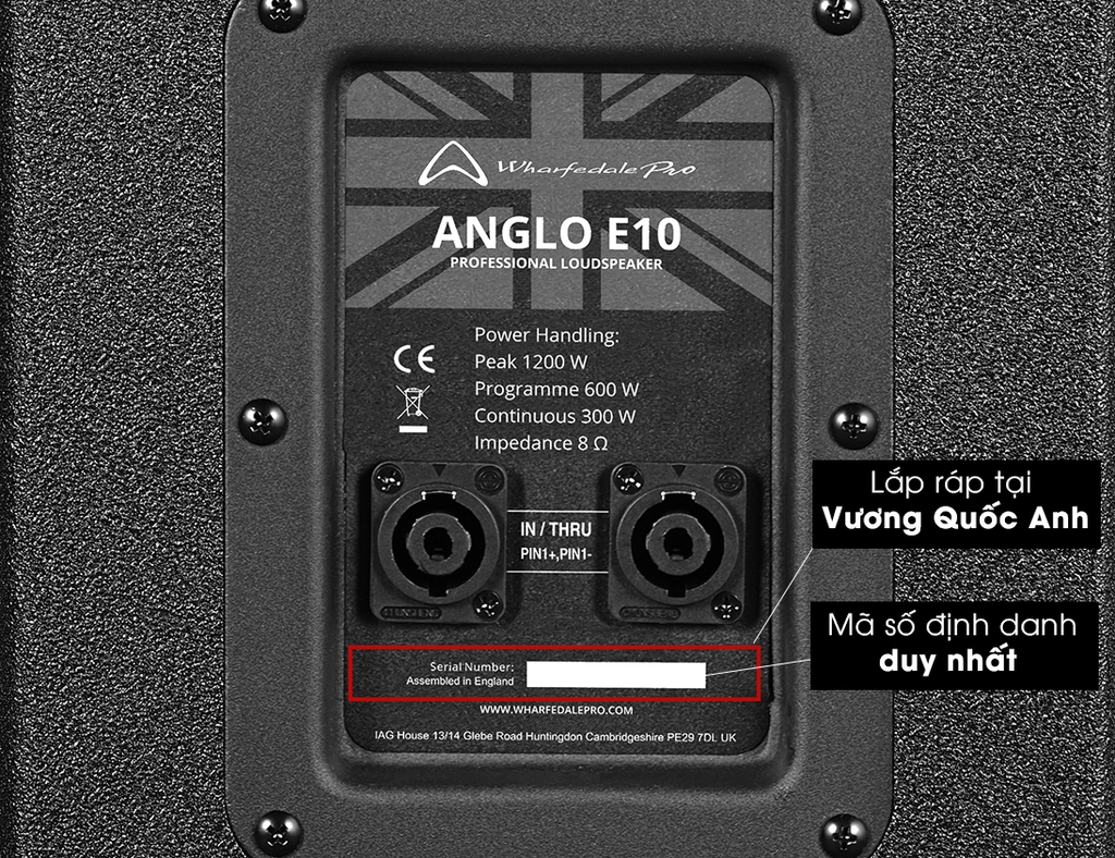 Loa PA Passive Wharfedale Pro ANGLO E10 - Hàng Chính hãng PGI