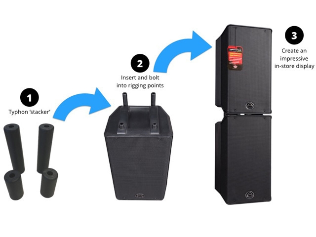 Phụ kiện loa Wharfedale Pro TYPHON-AX12 STACKER - Hàng Chính hãng PGI