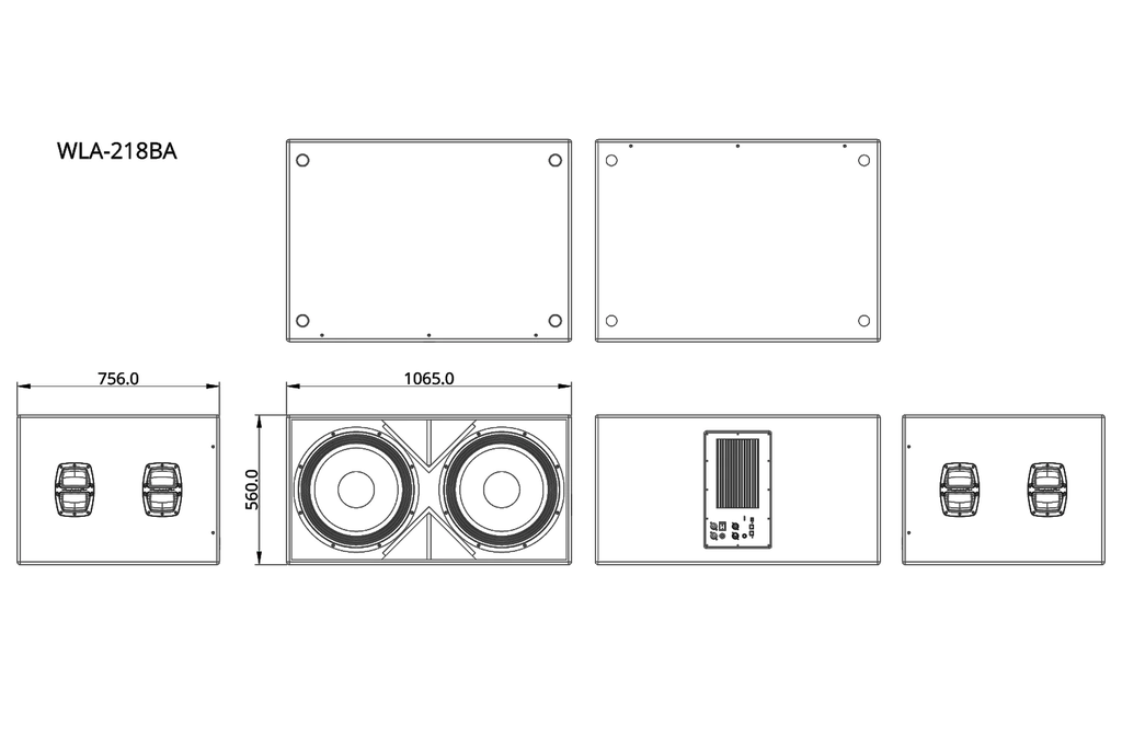 Loa Line array Wharfedale Pro WLA-218BA - Hàng Chính hãng PGI