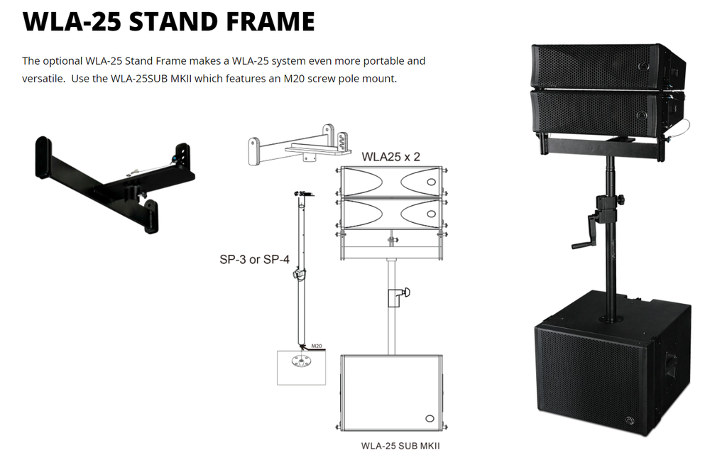 Loa Line array Wharfedale Pro WLA-25SUB MKII - Hàng Chính hãng PGI